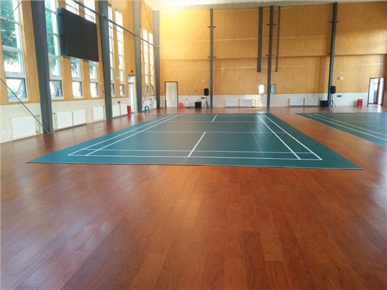 祝賀肅寧某車輛維修分公司羽毛球場地完美竣工!|客戶案例 - pvc地板,塑膠地板,PVC運動地膠,,拼裝地板,中潤致遠400-969-3022